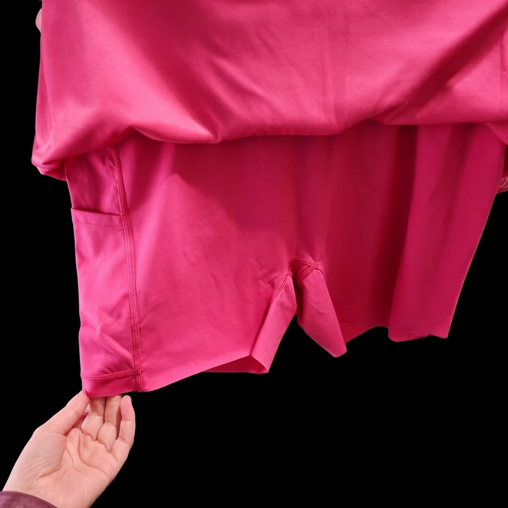 Hot Pink Athletic Skort Skirt | High Rise Active‎ Tennis Golf | XL - Picture 2 of 4